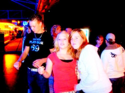 met de kermis :P  