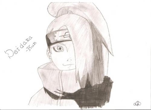 Deidara zwart grijs xD