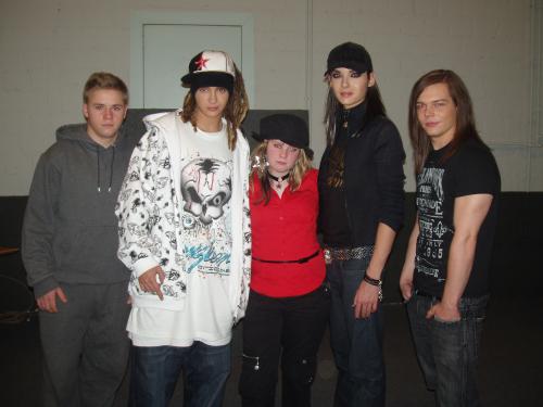 ik met de jongens van Tokio Hotel op ne meet&greet op 3 maart 2008