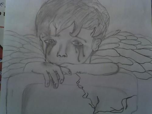 Angel cry tekening van mij...