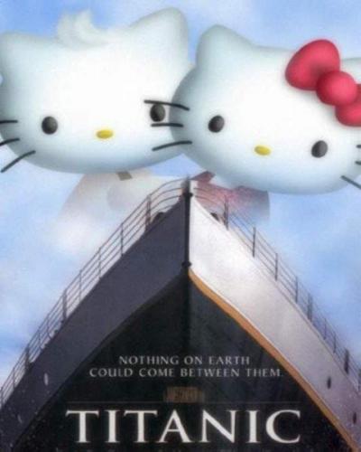 titanic in hello kitty versie