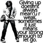 giving up