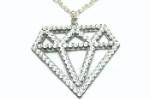Kiki Kannibal swarovski chrome kouture diamond (die heeft ze zelf gemaakt)