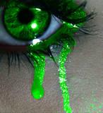 crying green eye