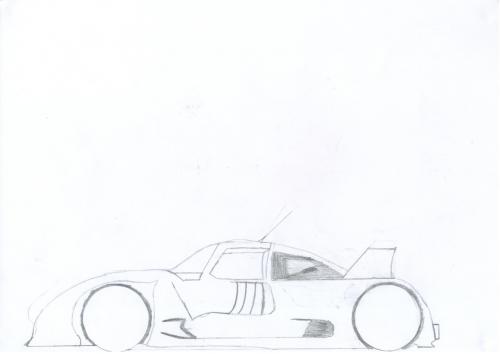 Audi TT (zelf getekend)
