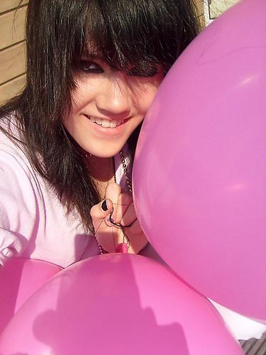 Ik Met Roze Ballonen!!