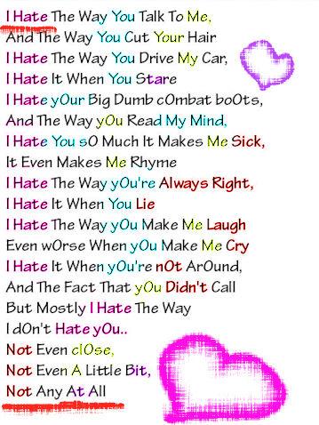 10 things I hate about you!