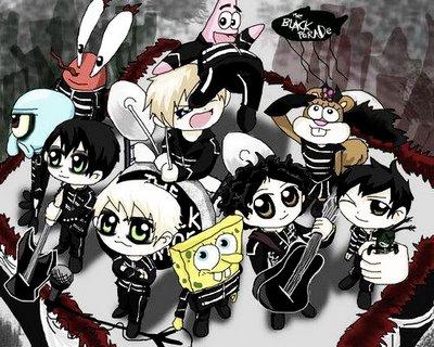 MCR and Spongebob and friends <333