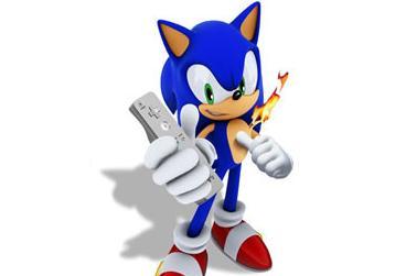 Sonic burning down a wii-mote:D:P