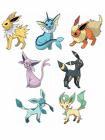 Eevee, Jolteon, Vaporeon, Flareon, Umbreon, Espeon, Leafeon, Glaceon.