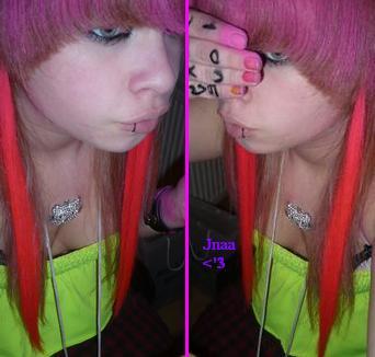 Roze haar :p