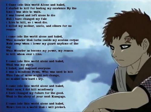 Gaara's zo zielig! *HUG*