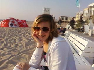 on the beach!