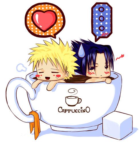 Mmm cappuccino SasuNaru  X3