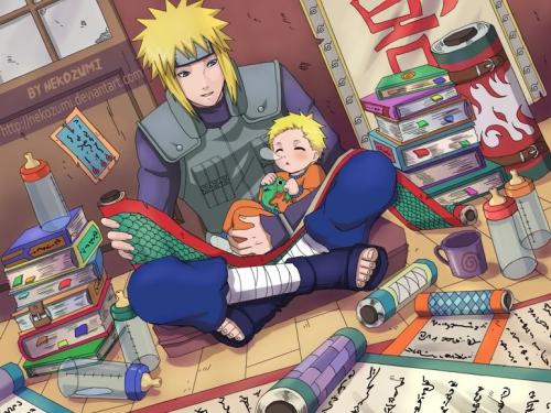 Minato and Baby Naruto