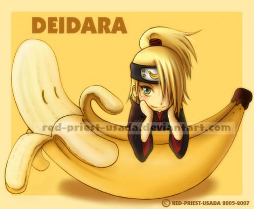 Deidara bananaaa :D So CUTE!! KA-WAII!