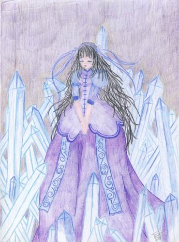 Een Ice Queen getekend