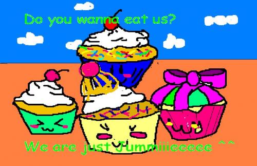 The wonder world of Cupcakes ^^ (Made by myself)