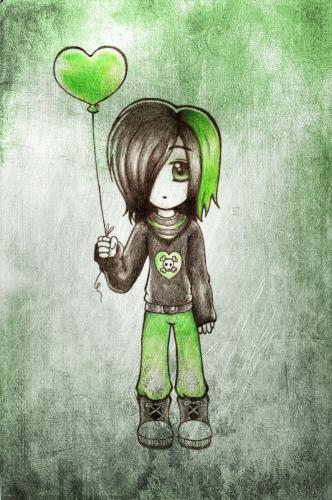 Emo guy, wel nagetekend <3