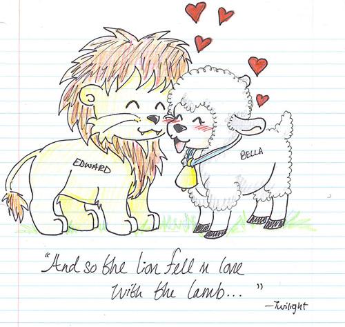 and so the lion fell in love with the lamb