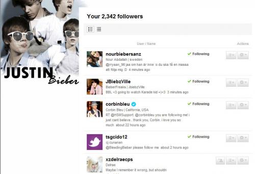 Corbin Bleu volgt me. - mijn followerslist