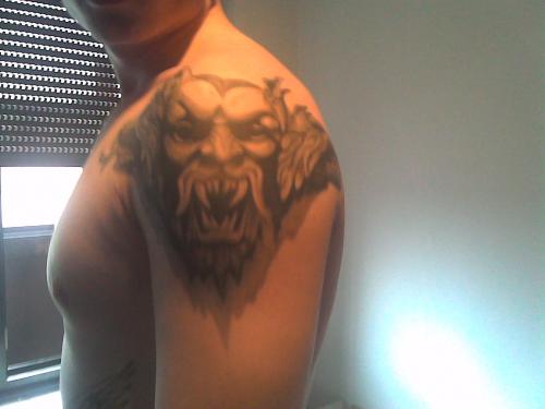 andere tattoo van mn broers beste vriend Dracula