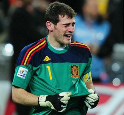 hihi, Casillas aant wene :p