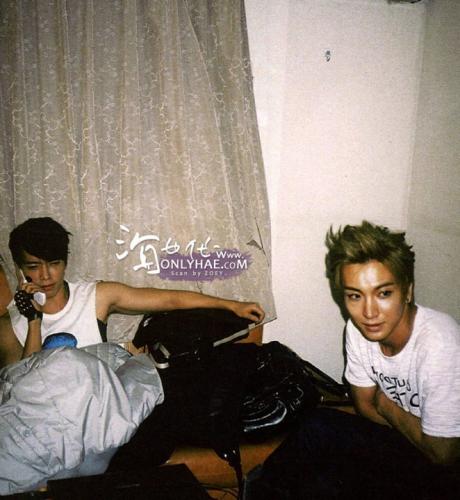 Donghae en Leeteuk met zijn mooie haartjes =3