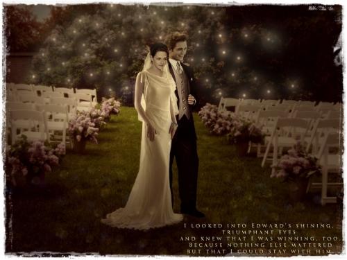 Edward en Bella wedding!