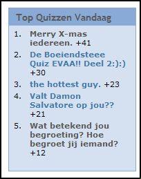 Ik sta 2x in de top!!! 1e en 5e...