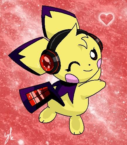 Mijn vocaloid oc als pichu. :)