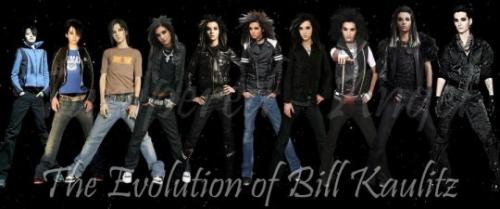 De evolutie van Bill Kaulitz :D. ja mensen. De tijd vliegt :)