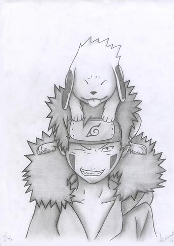 kiba en akamaru