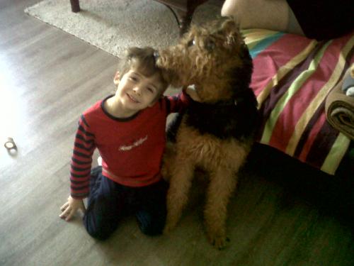 Me broertje en me hond ;dd