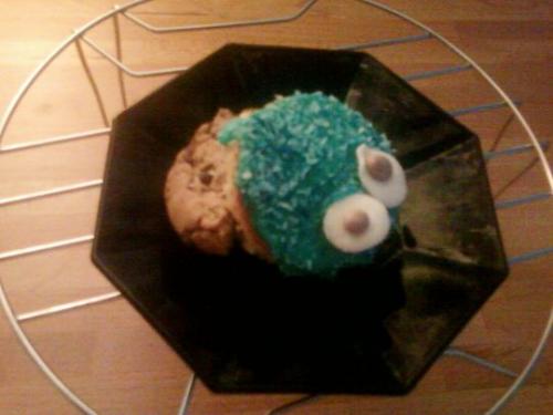 Koekiemonster cupcake