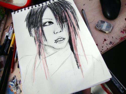 aoi tekening -pokes miya-chan-