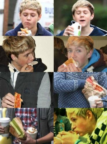 Nial Horan... eating.... don't ask...