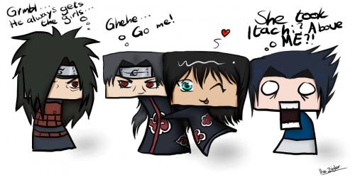 Stupid Madara,stupid Itachi, stupid Yazuki (azacar) en stupid Sasuke