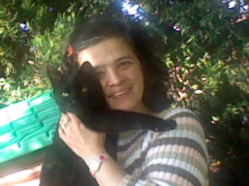 dit is mijn moeder en mijn katje(fifi)