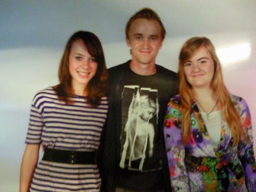 ik (links) met Tom Felton