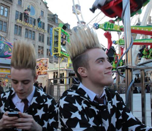 Funfair with the twins!