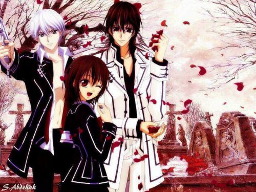 Zero, Yuki en Kaname ;D (Vampire Knight)