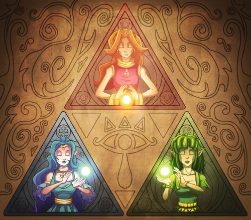 14de - Farore ( Blue~Nayru Red~Din Green~Farore) - The Legend of Zelda