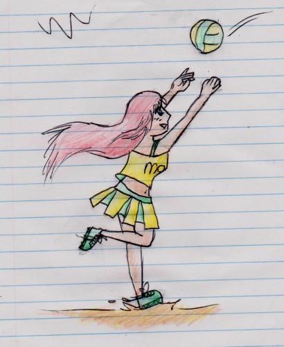 manga girl volleybal