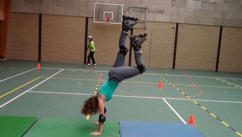 handstand op skates of toch een poging ;)