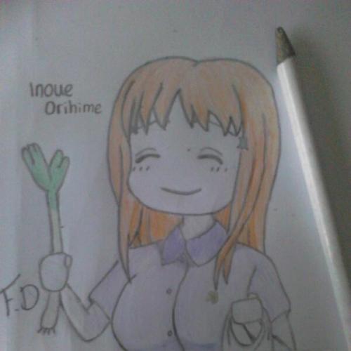 Inoue Orihime, selfdrawen, manga, love, bleach.