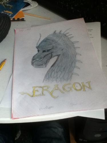 Eragon nagetekend (trots) :D