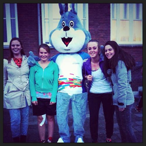 Met Kirsten, Albertine, Lotte en de Cascadehaas