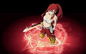 Erza Scarlet van Fairy Tail mijn favo persoon :3